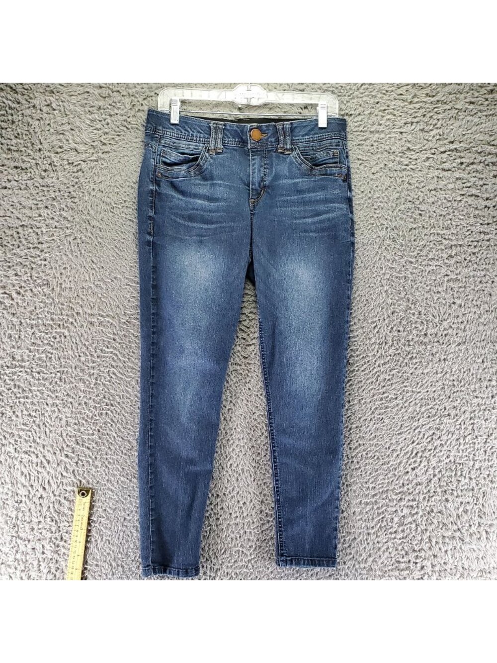 Democracy Jeans Womens 8 Blue Skinny Ab Technology Stretch Denim *Read*